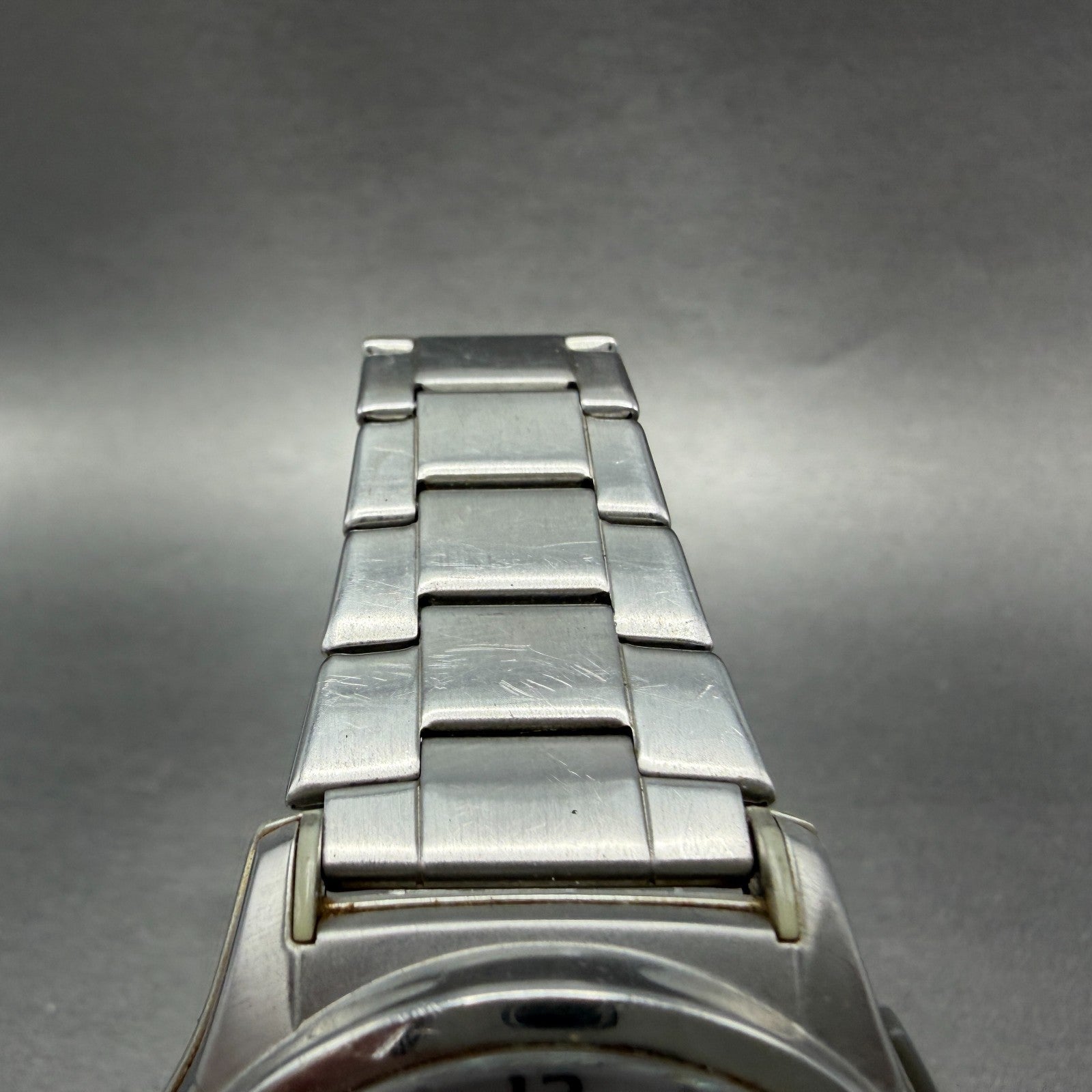 Casio Wave Ceptor Watch Men 42mm White Dial Steel Solar Analog Digital Works YUY4