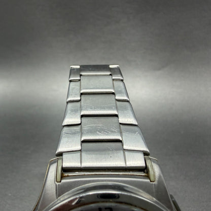 Casio Wave Ceptor Watch Men 42mm White Dial Steel Solar Analog Digital Works YUY4