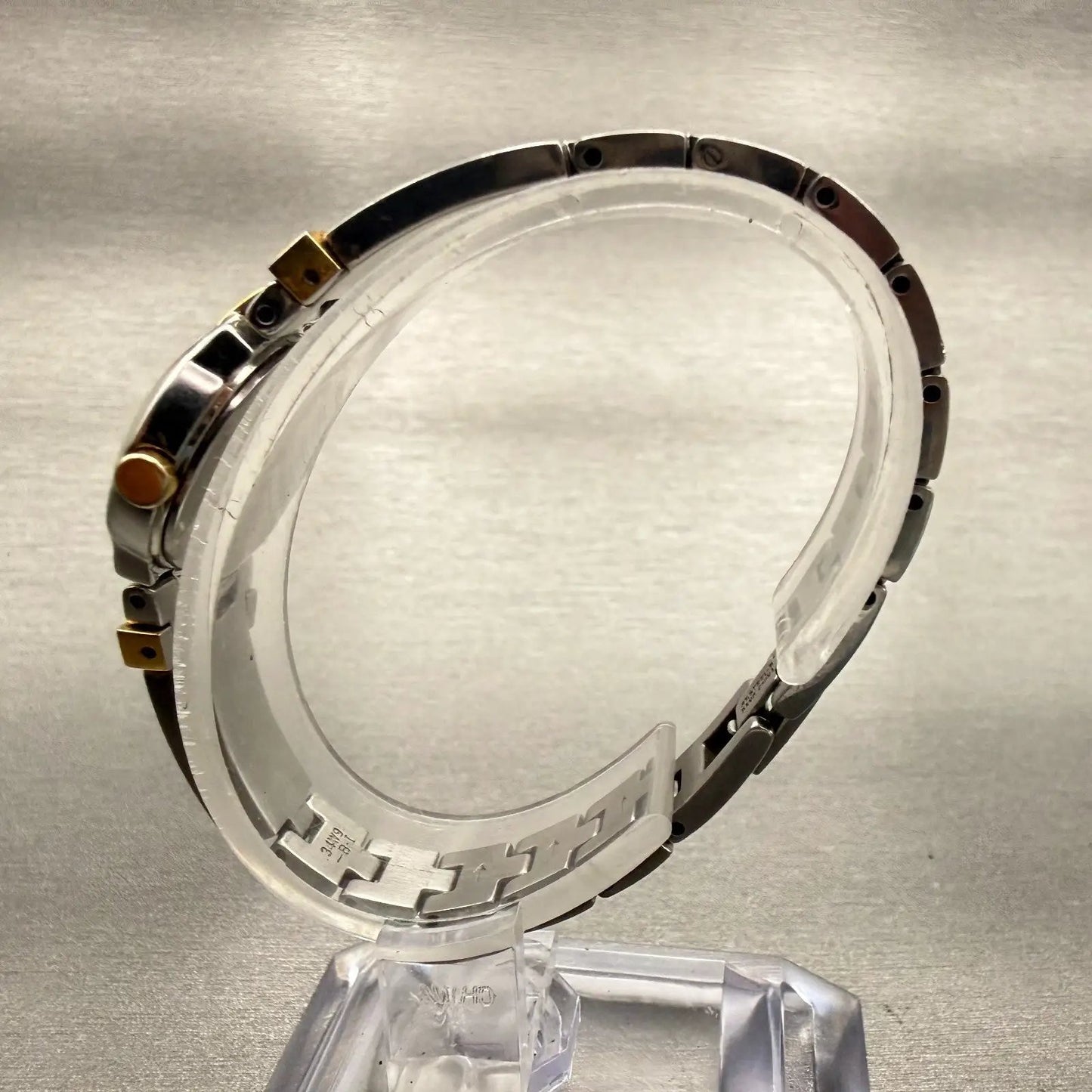 Seiko Watch Women 20mm White Dial Two Tone Round 1N00-0GM0 New Battery Vintage6