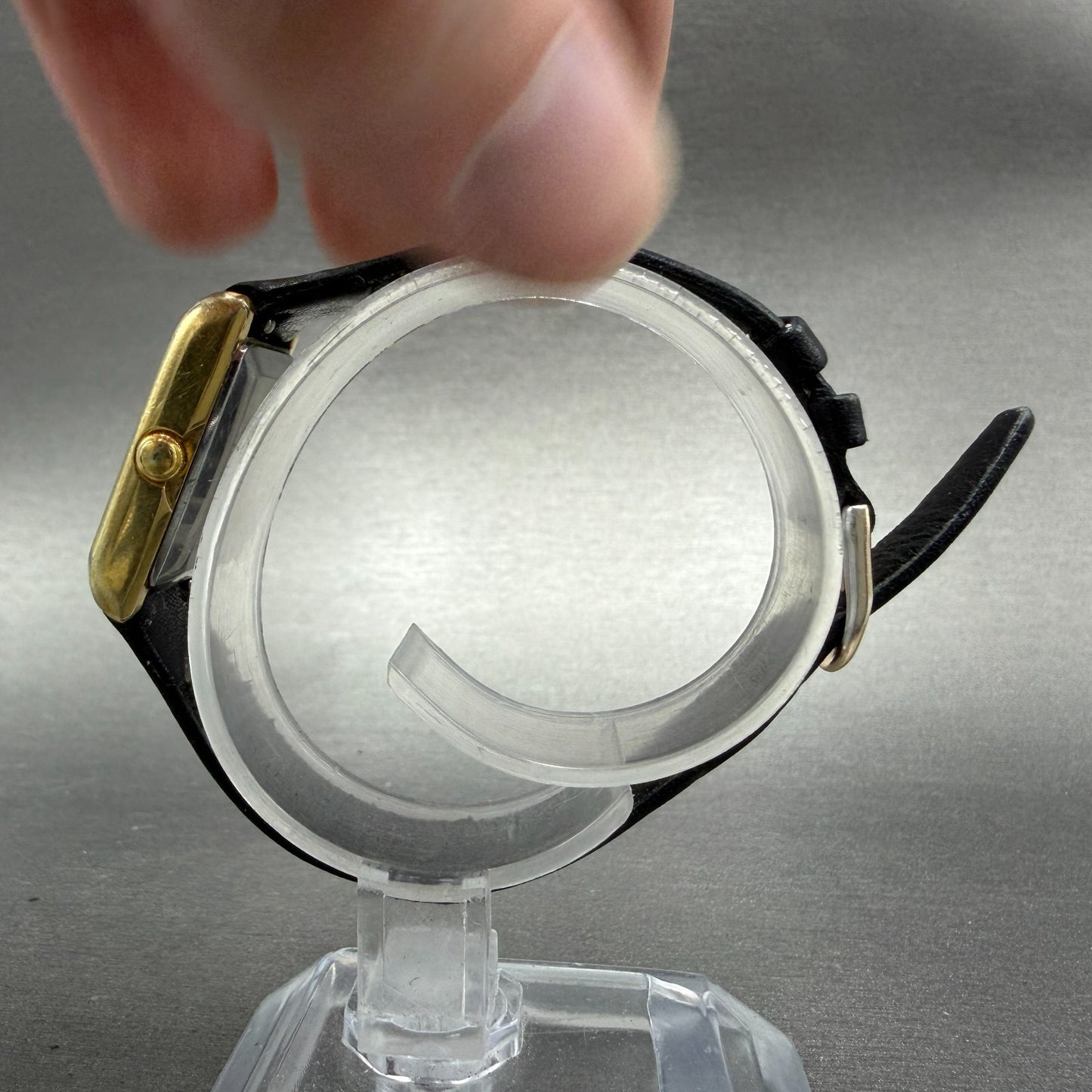 Seiko Tank Watch Women 19mm White Dial Gold Tone Rectangle 4700-3009 PARTS7