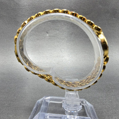 Seiko Watch Women 17mm Black Dial Gold Tone Oval 1F20-5B50 New Battery Vintage8