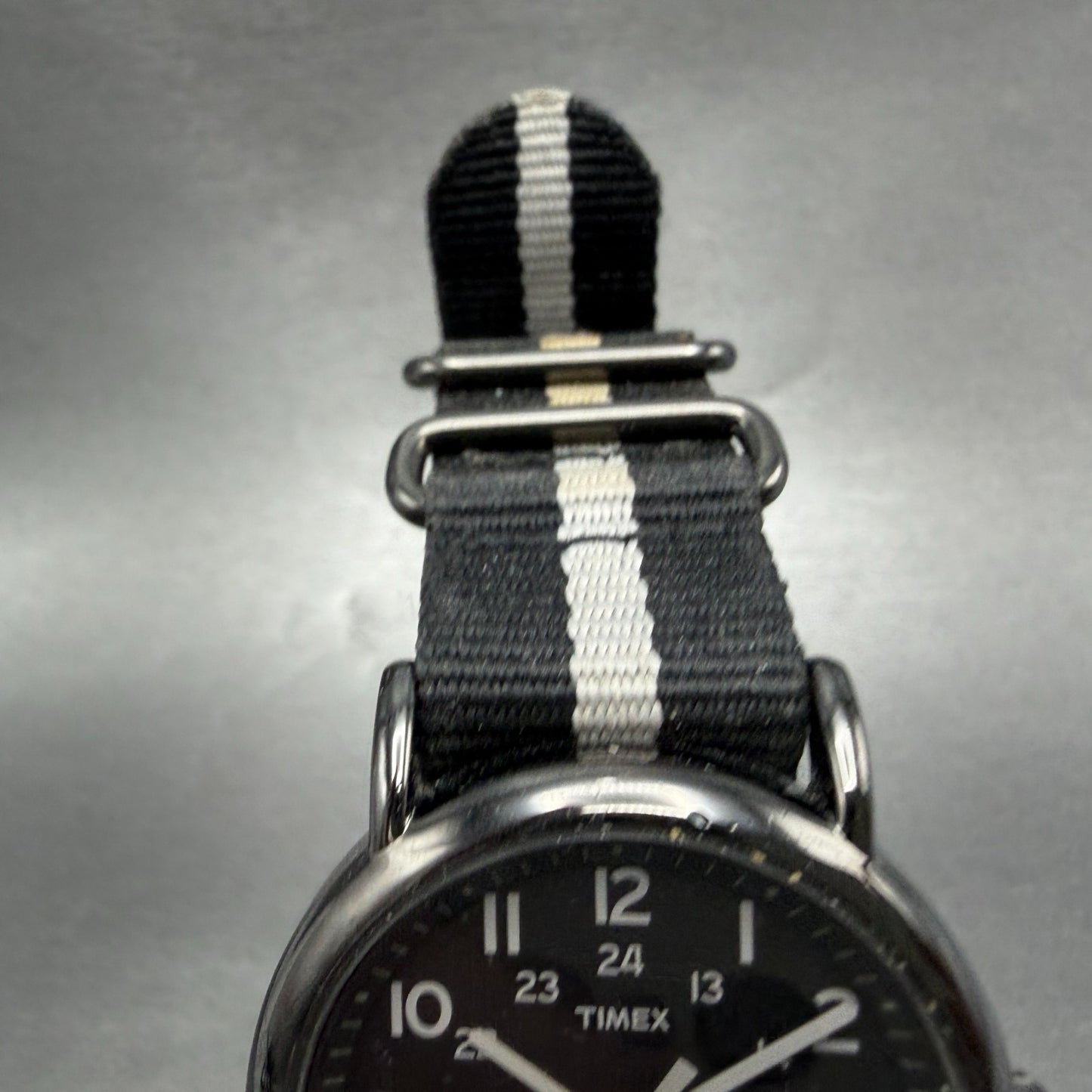 Timex Weekender Watch Men 38mm Black Dial Black Tone Round T2N889 New Battery4