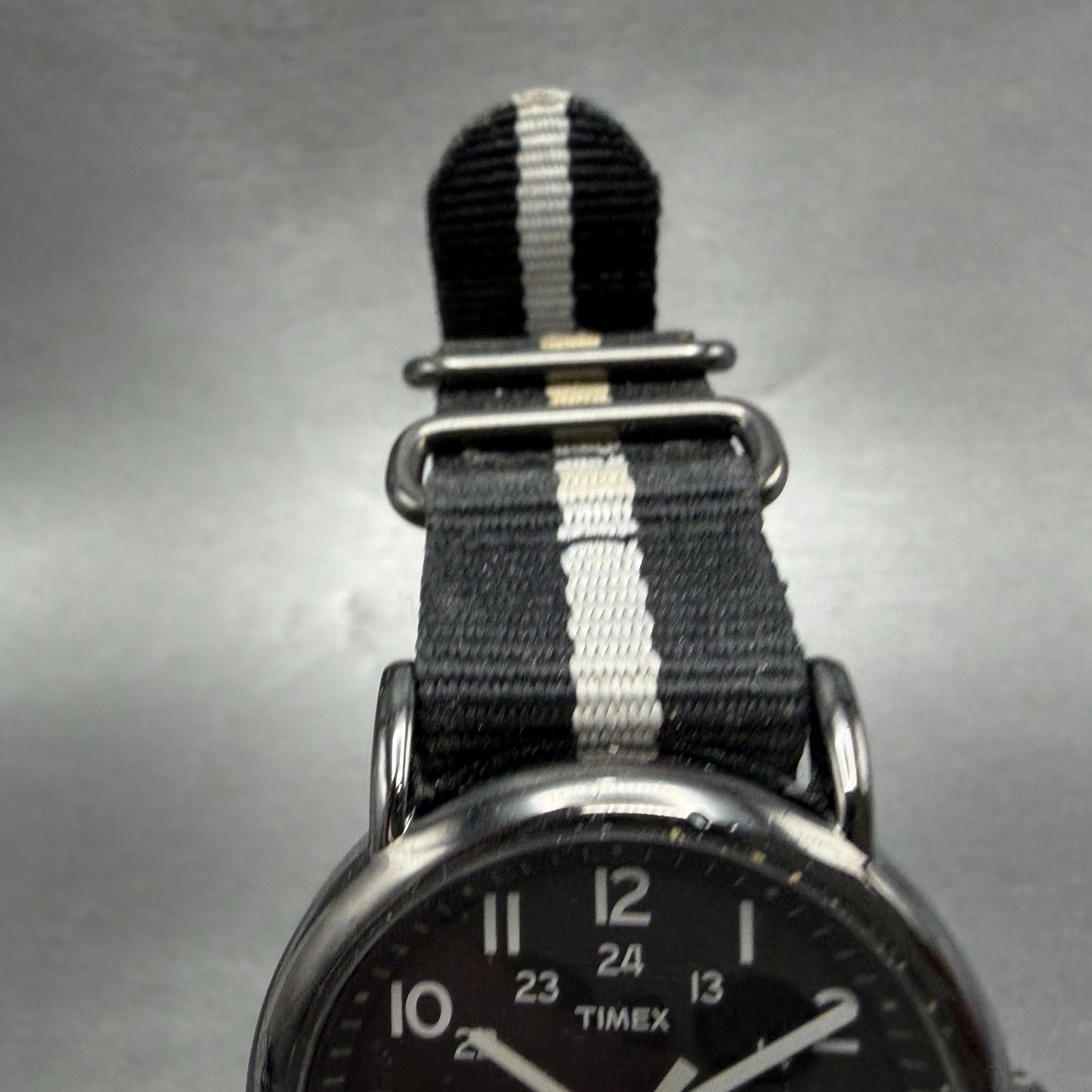 Timex Weekender Watch Men 38mm Black Dial Black Tone Round T2N889 New Battery4