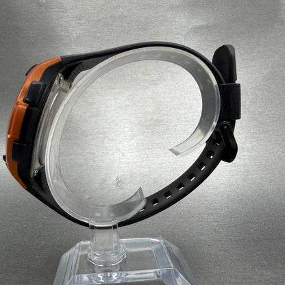 Casio Illuminator Digital Watch Men 44mm Black & Orange Tone WS-2000H NewBattery6
