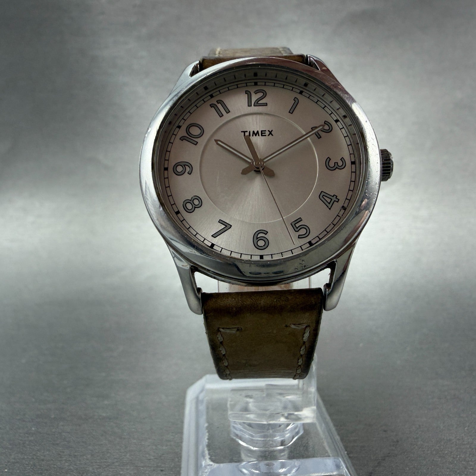 Timex New England Watch Women 36mm Silver Dial Silver Tone TW2R23200 New Battery5