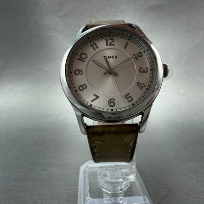 Timex New England Watch Women 36mm Silver Dial Silver Tone TW2R23200 New Battery5