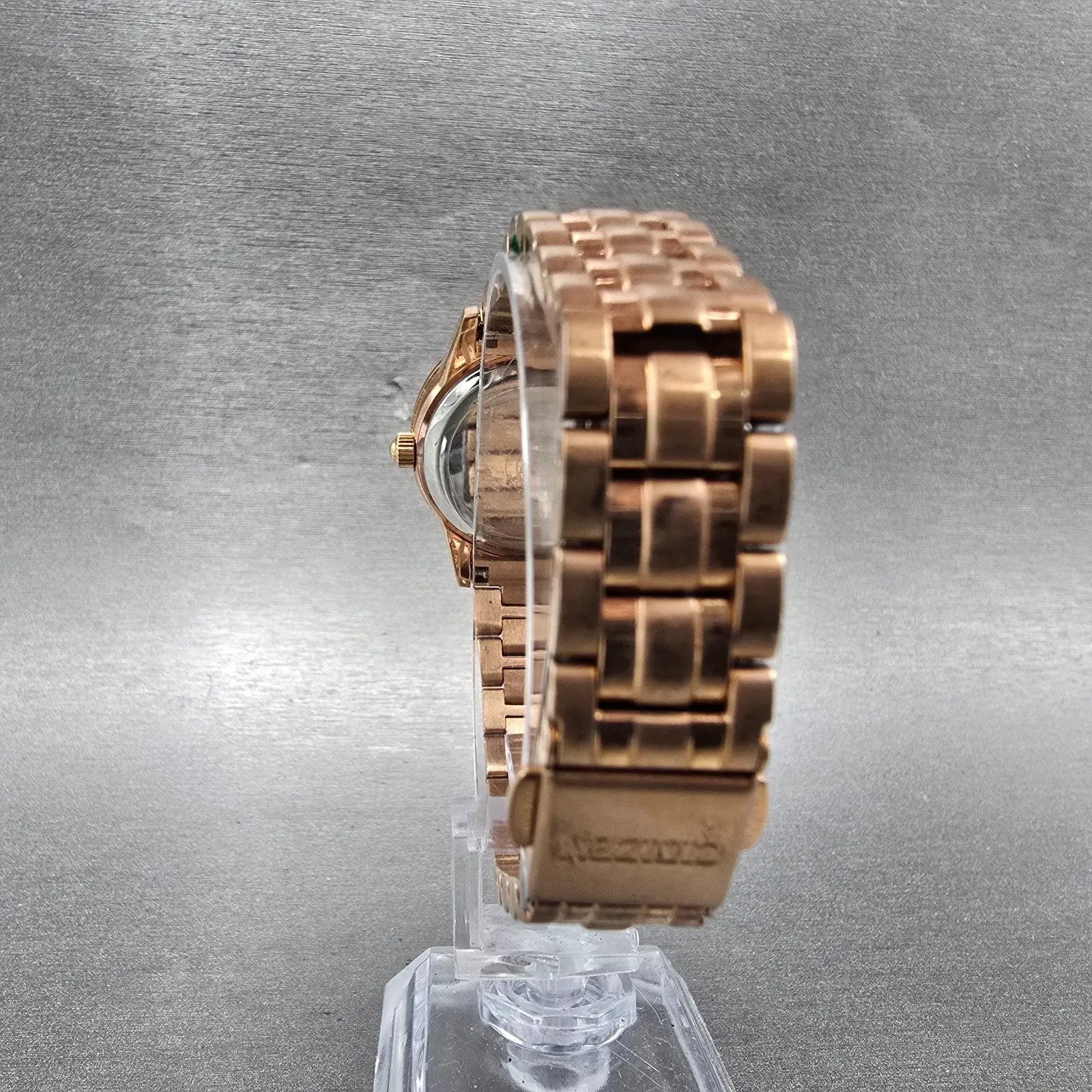 Citizen Eco-Drive Watch Women 29mm MOP Dial Rose Gold Tone Date E011-S095913 Run9