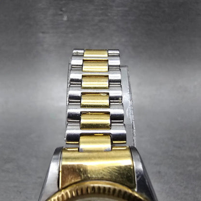 Raymond Weil Watch Women 25mm Champagne Dial Two Tone Date Round 9300 PARTS5