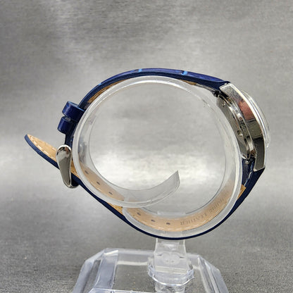 Hamilton Watch Women 23mm Blue Dial Steel Date Round Automatic Round Runs VTG8