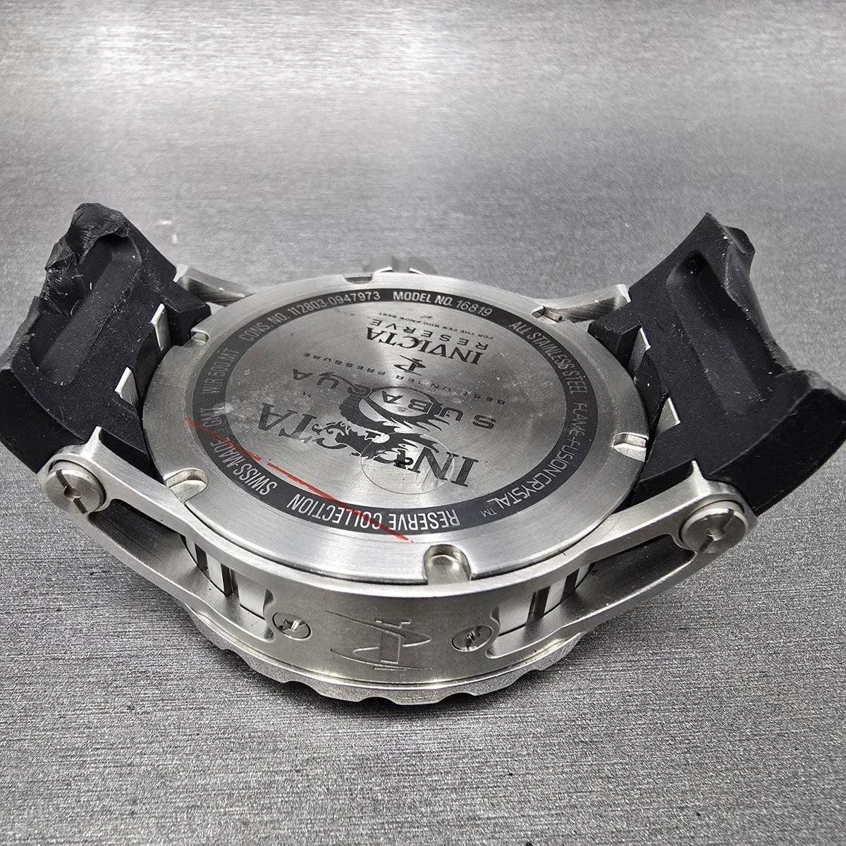 Invicta Subaqua Reserve GMT Watch Men 51mm Rose Gold & Silver 16819 Date PARTS9