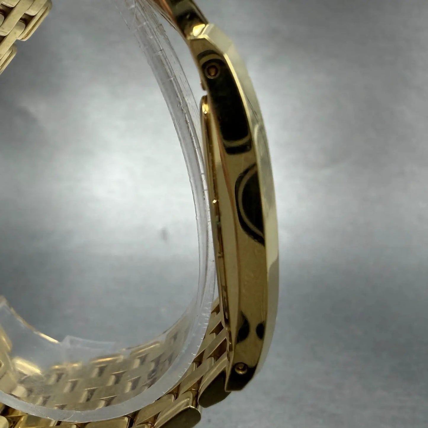 Wittnauer Tank Watch Men 26mm White Dial Gold Tone Rectangle 11A01 New Battery3