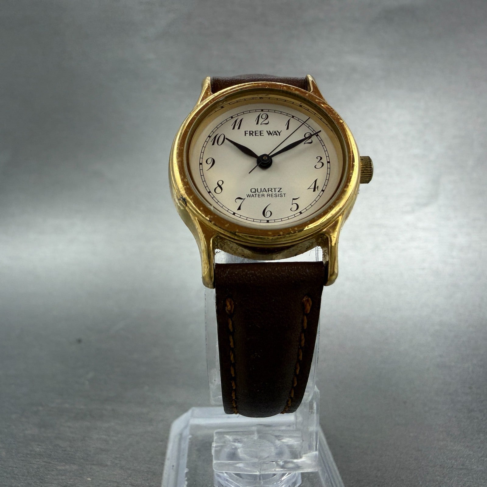 Citizen Free Way Watch Women 24mm White Dial Gold Tone 7630-S34961 New Battery6