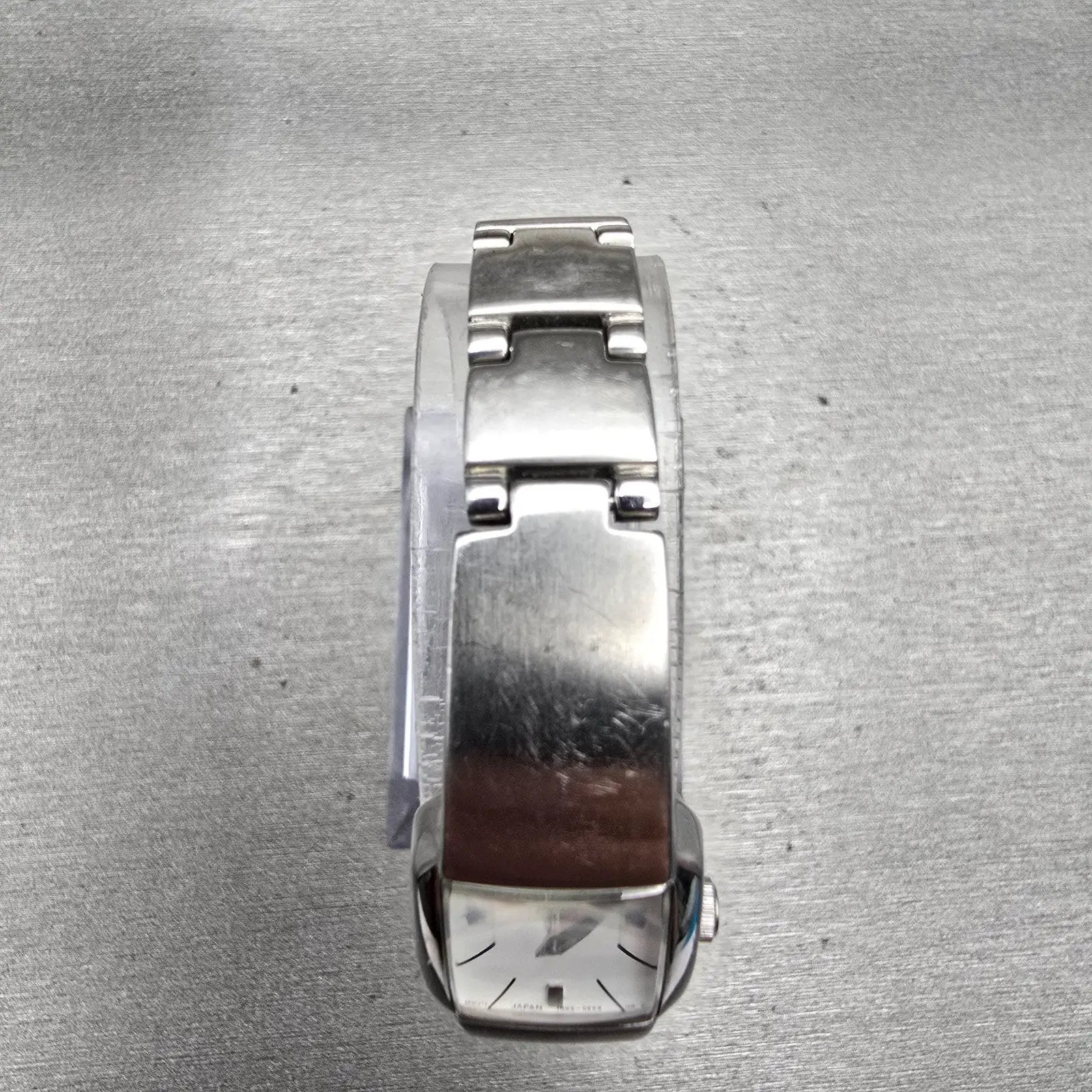 Seiko Watch Women 16mm White Dial Silver Tone Rectangle 1N00-0DC0 New Battery4