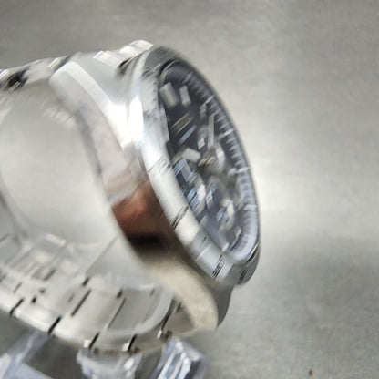 Seiko Chronograph Watch Men 40mm Blue Dial Silver Tone Date 8t63-00d0 NewBattery