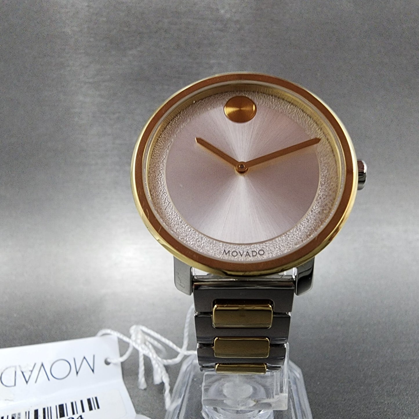 Movado Bold Watch Women 34mm White Dial Two Tone Round Bracelet 36005195