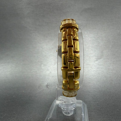 Seiko Watch Women 21mm Champagne Dial Gold Tone Round V400-1400 New Battery7