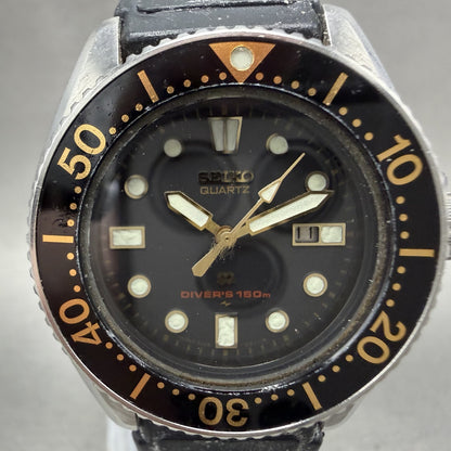 Seiko SQ Divers 150 Watch Women 34mm Black Dial Steel Date 2625-0019 New Battery1