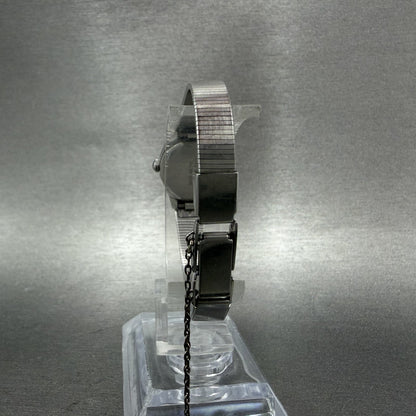 Seiko Watch Women 16mm White Dial Silver Tone Round 54200029 New Battery VTG AB7