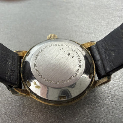 Bucherer Automatic Watch Women 23mm Silver Dial Gold Plated Runs Vintage9