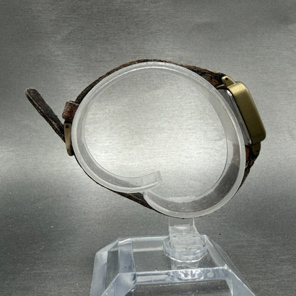 Seiko Alba watch Women 22mm Cream Dial Gold Tone Square V252-5020 New Battery8