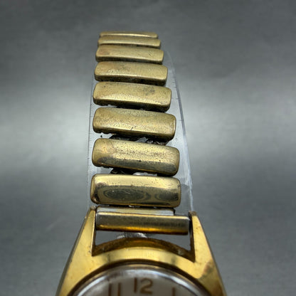 Orient Selene Watch Women White Dial Gold Tone Manual Wind Runs Vintage4