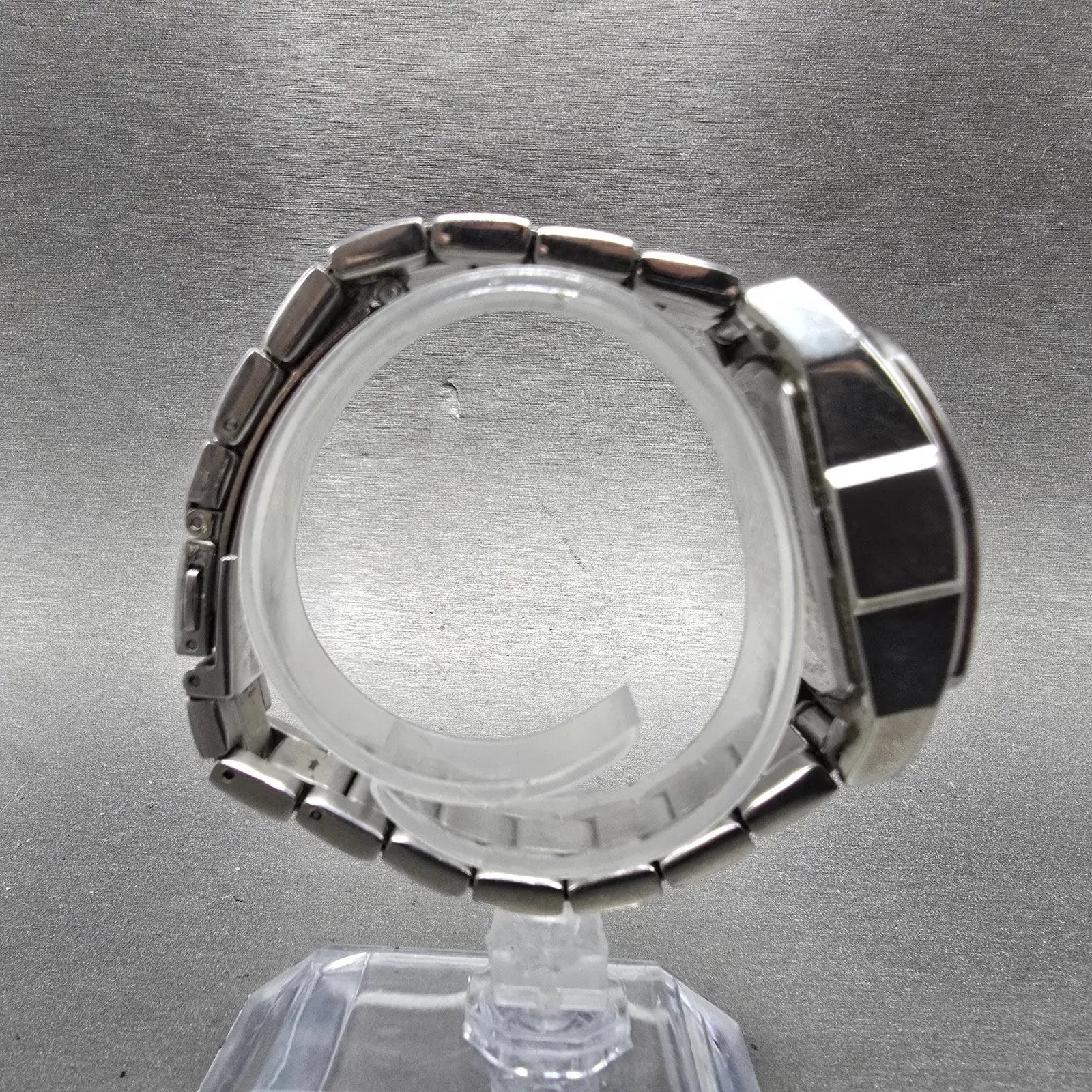 Invicta Lupah Watch Women 29mm Silver Dial Silver Tone Rectangle 15842 New Batt8