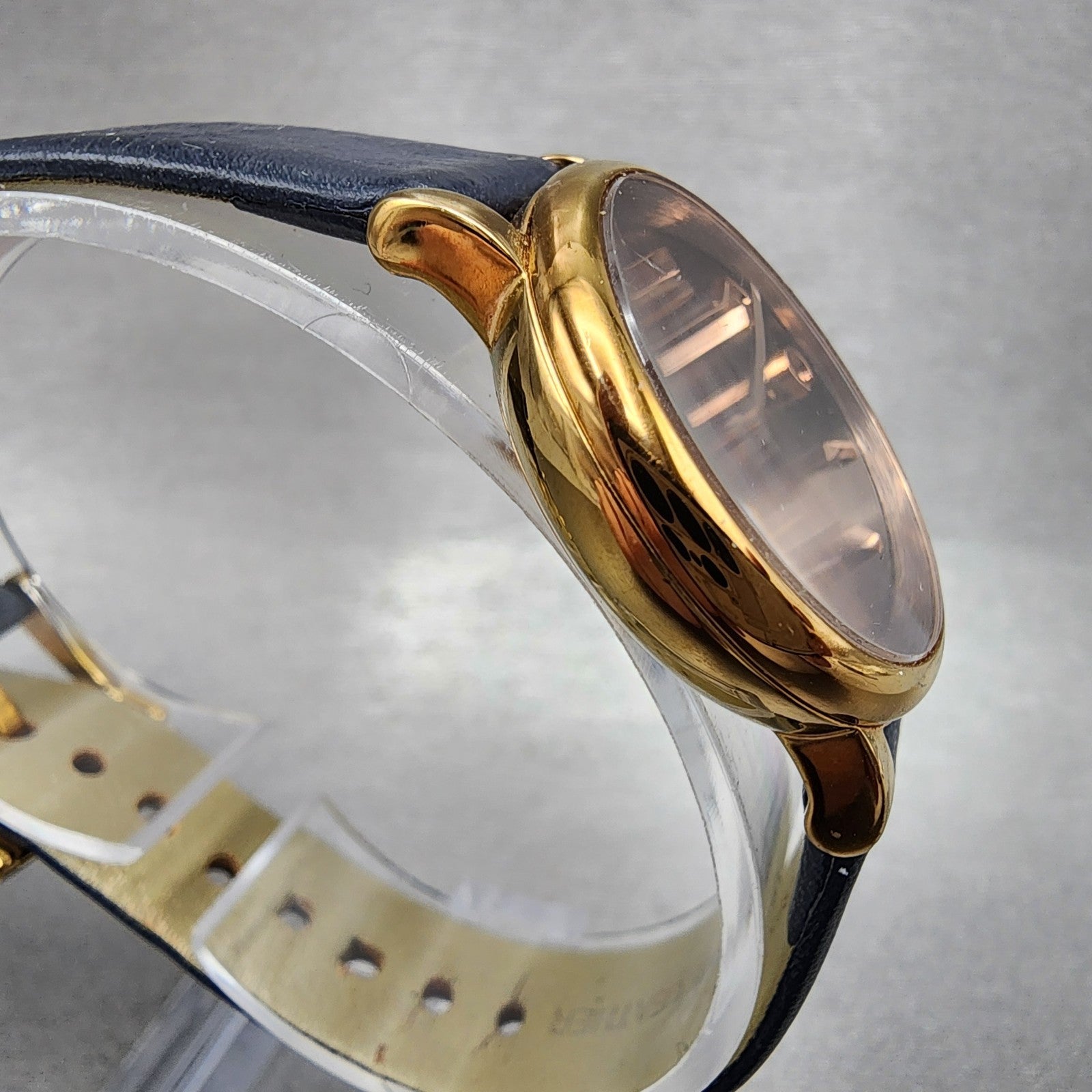 Marc Jacobs Baker Watch Women 28mm Blue Dial Rose Gold Tone Small Seconds Runs3