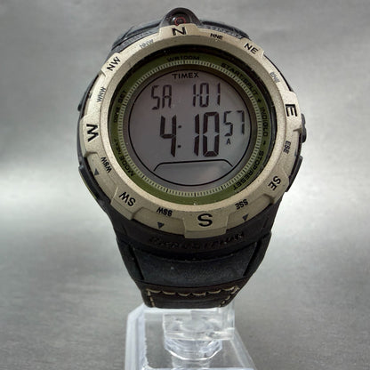 Timex Expedition Watch Men 44mm Digital Compass Alarm Brown Black New Battery5
