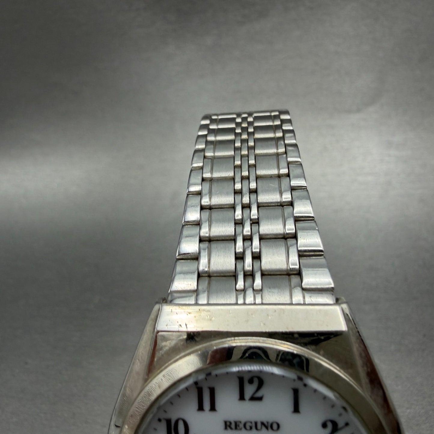 Citizen Reguno Solar Watch Men 35mm White Dial Silver Tone E031-K005418 Runs4