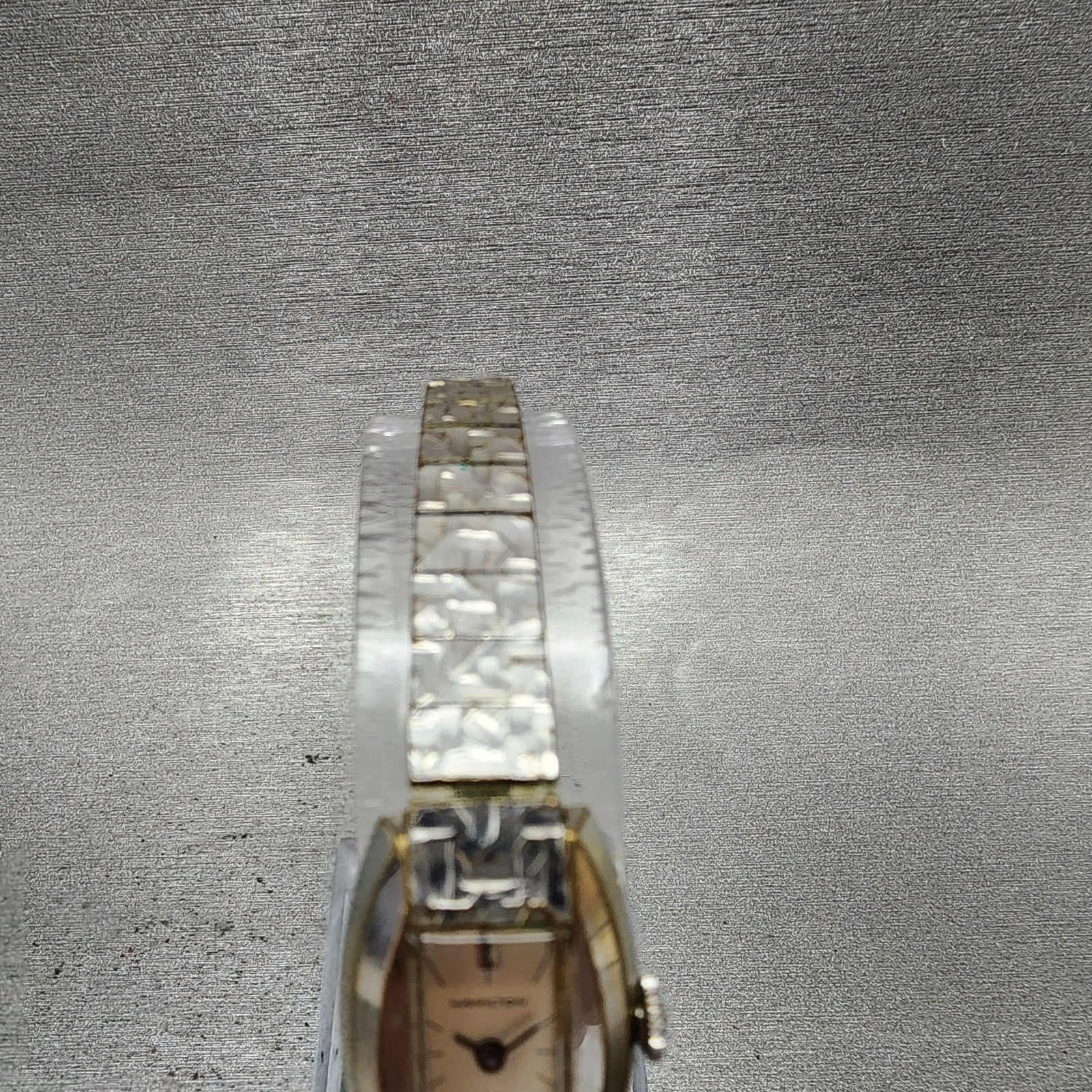 Hamilton Tank Watch Women 16mm White Dial Silver Tone Rectangle Manual Wind Runs4