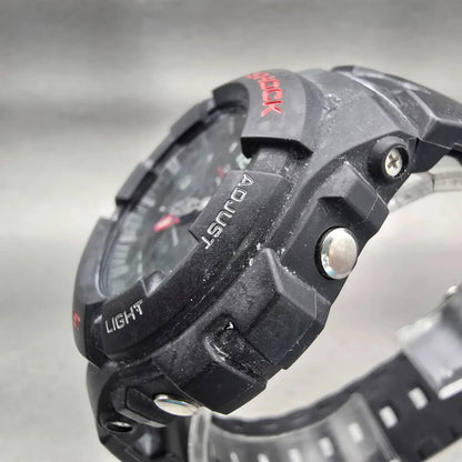 Casio G-Shock G-100 Watch Men 47mm Black Dial Black Case Alarm New Battery2