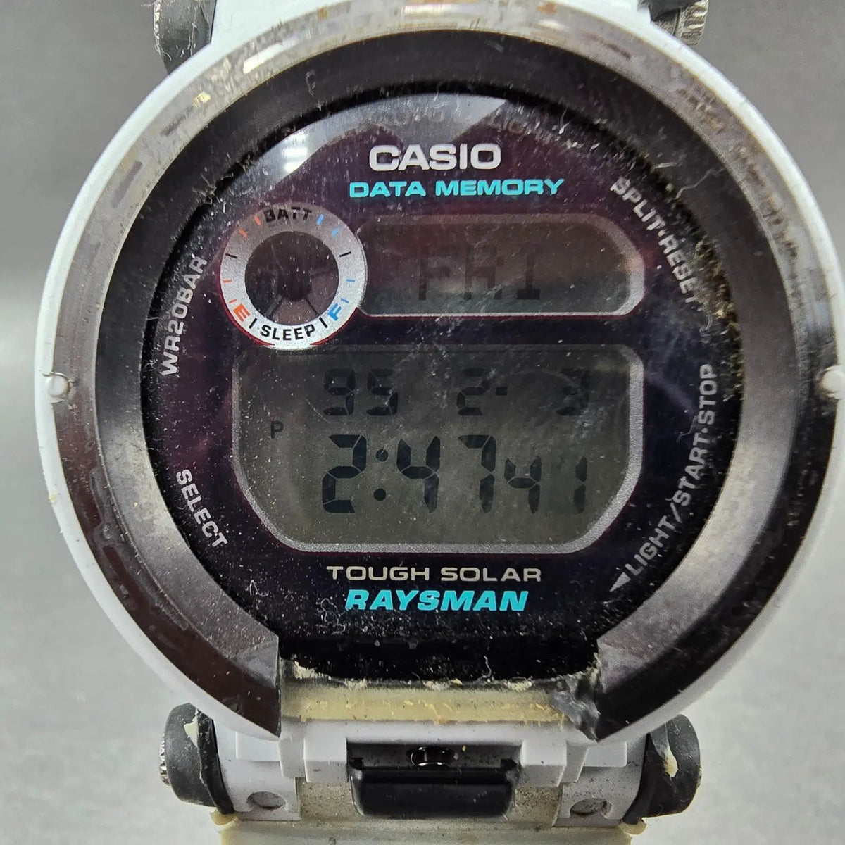 Casio G-Shock Rayman DW-9300 Watch Men 43mm Gray Titanium Solar Chrono PARTS2