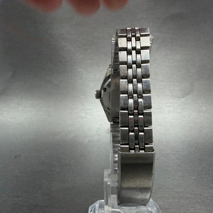 Seiko Automatic Watch Women 25mm Blue Dial Silver Tone Daydate 2206-0720 Runs7