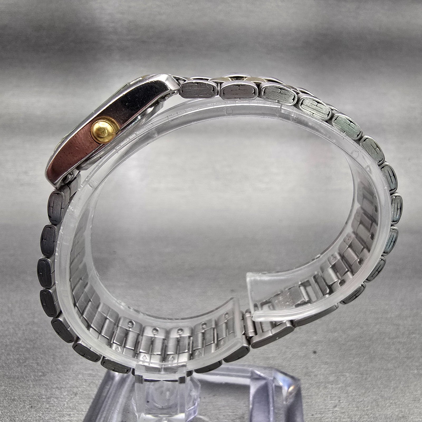 Citizen Watch Women 17mm Silver Dial Two Tone Rectangle 5920-S77112 New Battery6