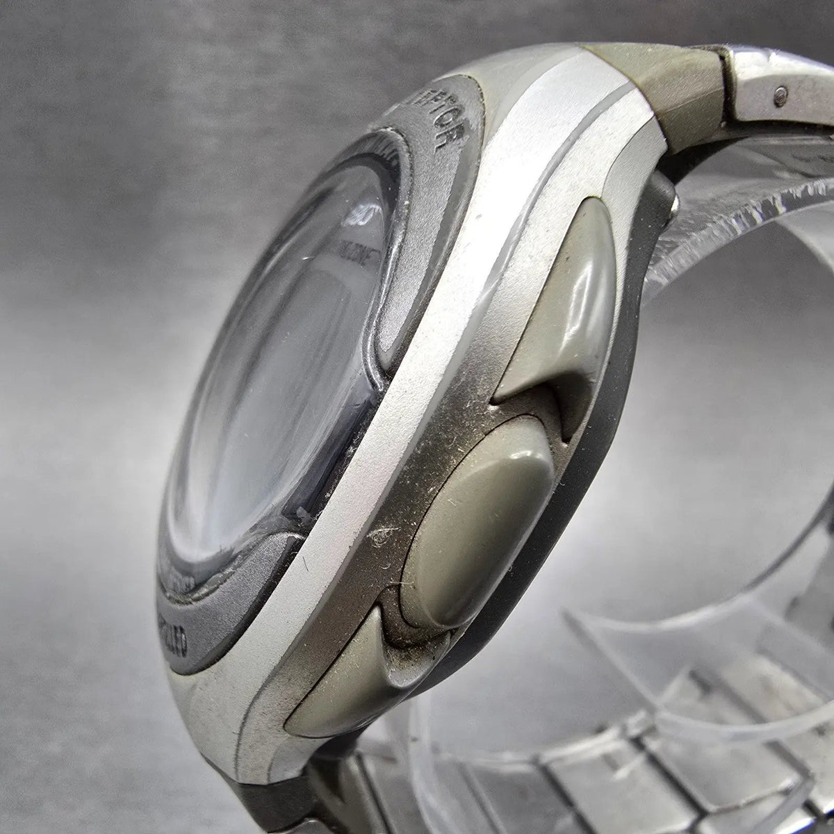 Casio WV-50H Watch Men 42mm Digital Alarm Chrono Gray Oval Waveceptor New Batt2