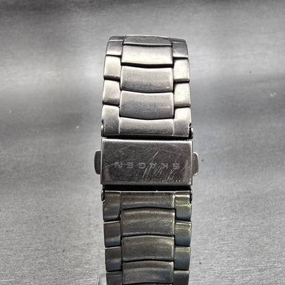 Skagen Classic Links Titanium Watch Men 40mm Gray Dial 596XLTXM New Battery7