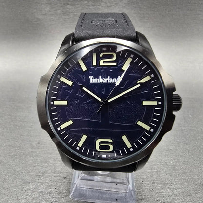 Timberland Ackley Watch Men 46mm Blue Dial Black Tone Round New Batt0