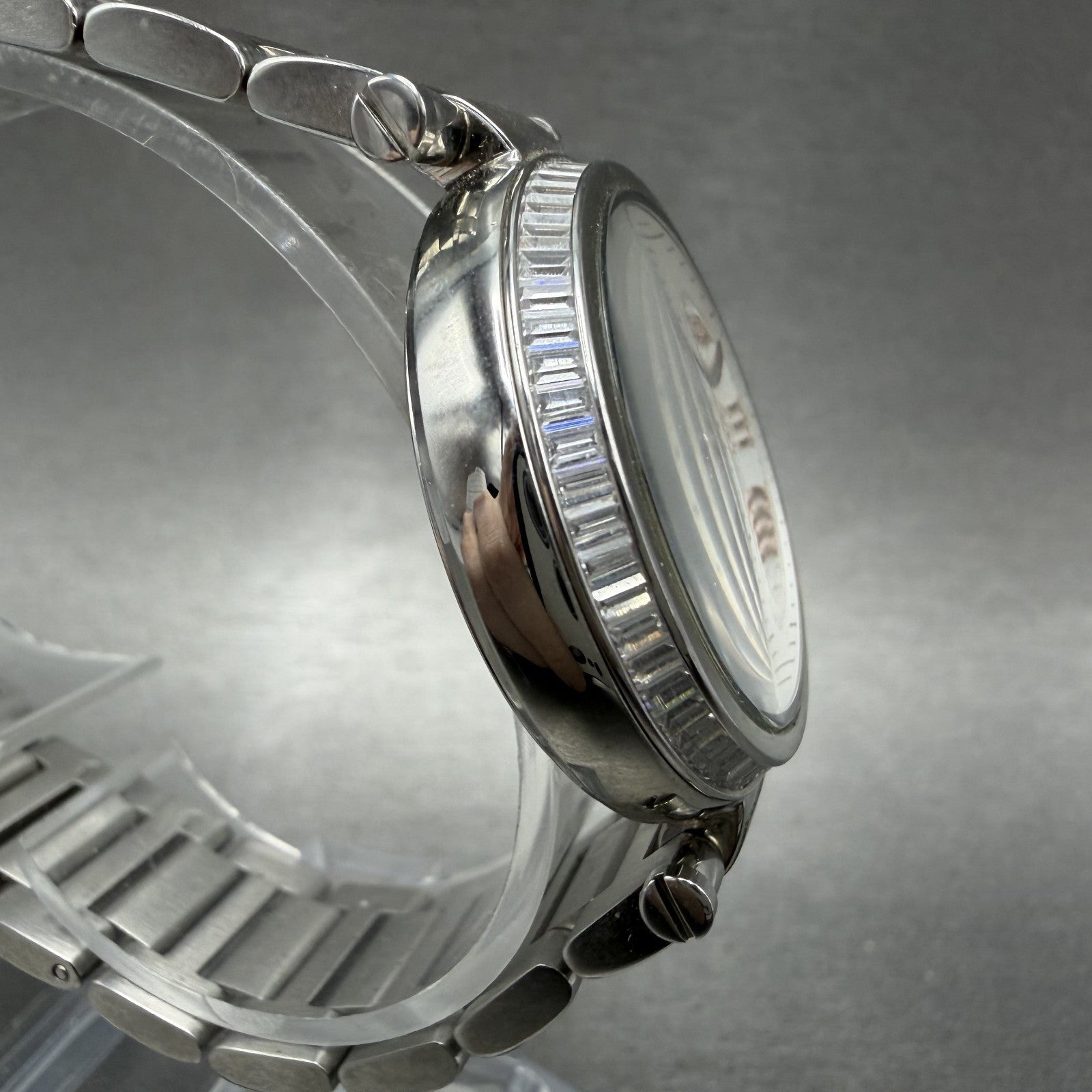 Michael Kors Skylar Watch Women 33mm White Dial Silver Tone Round New Battery3