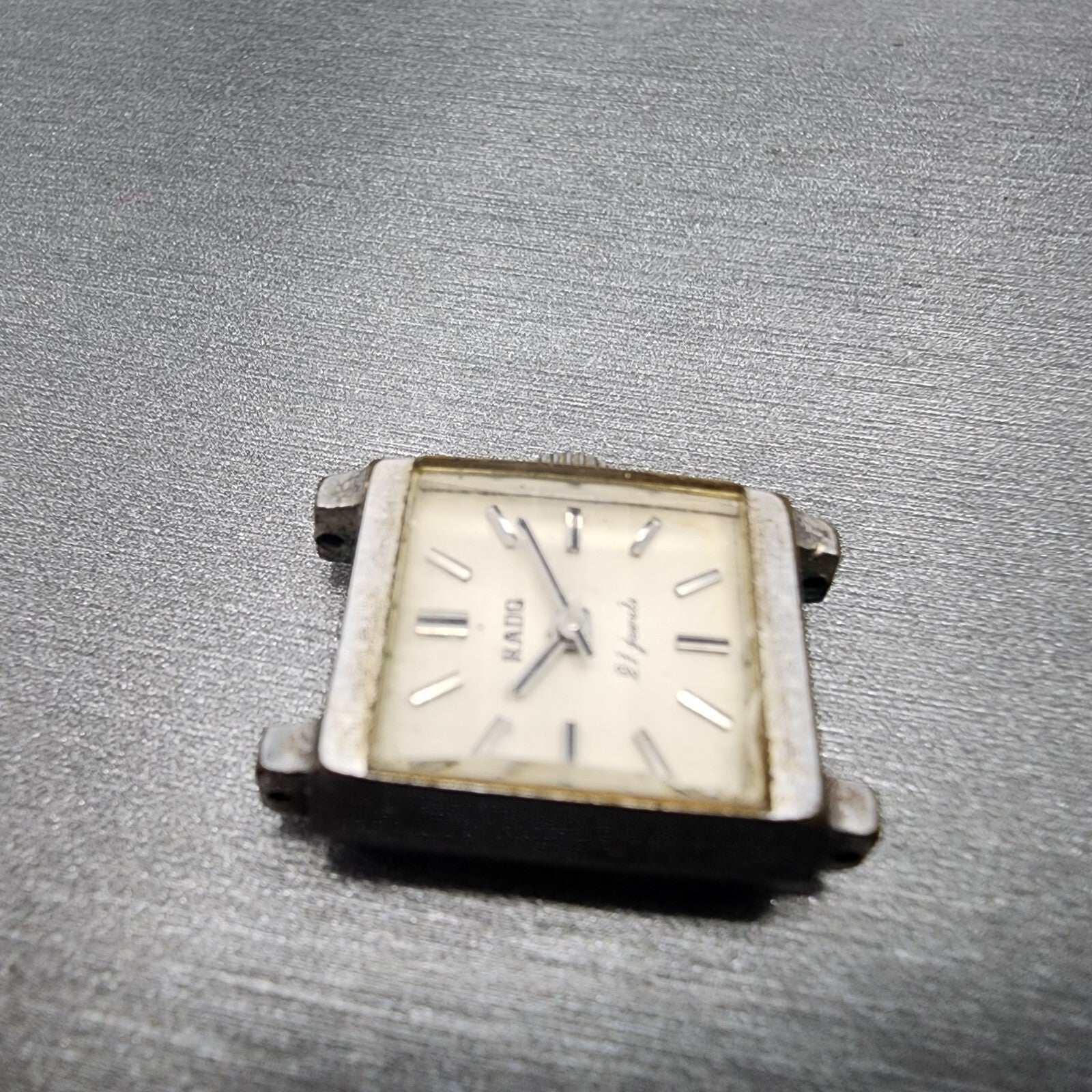 Rado Princess 21 Jewel Watch Women 16mm White Dial Silver Tone Manual PARTS4