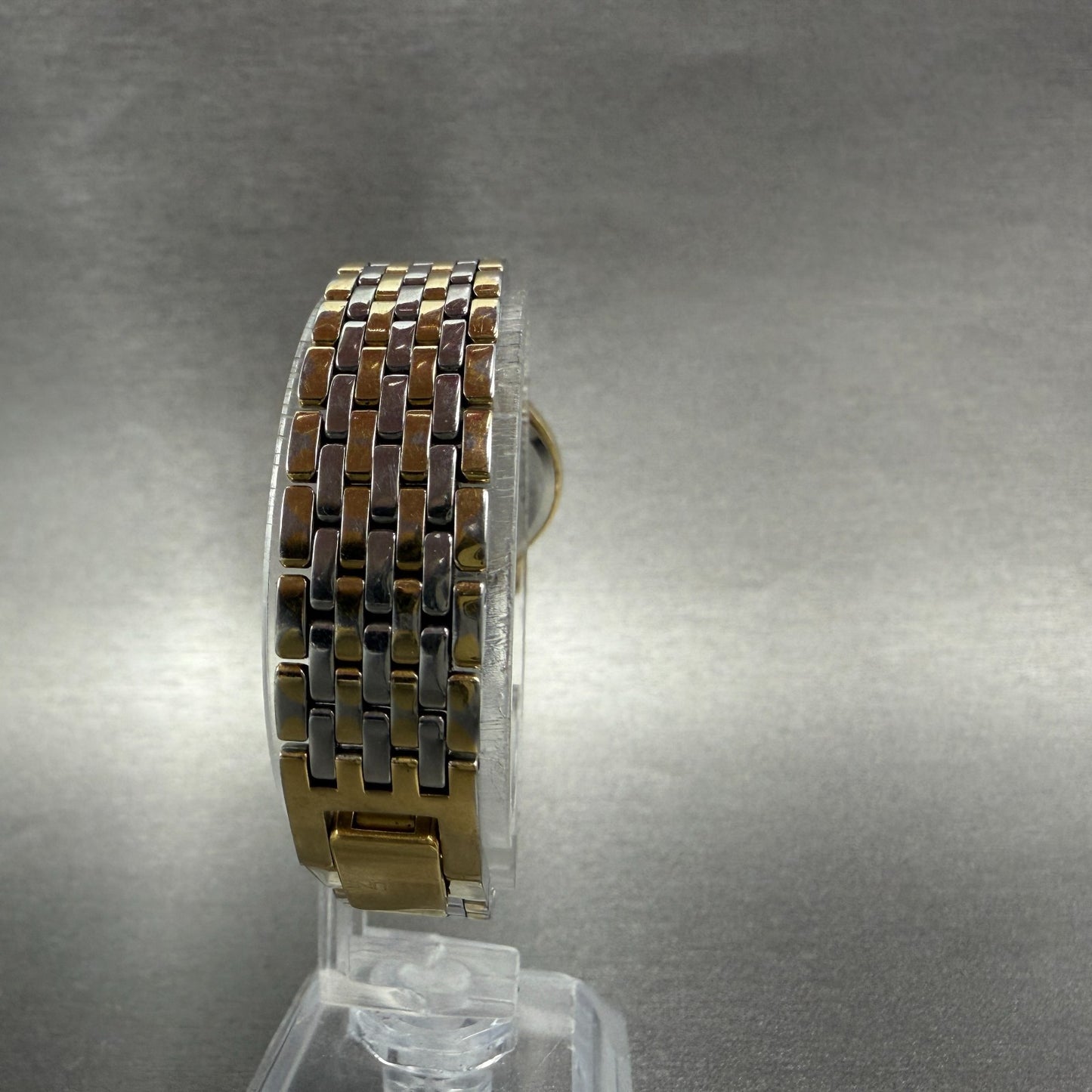 Seiko Exceline Watch Women 23mm Gray Dial Two Tone Round 7320-0350 New Battery7