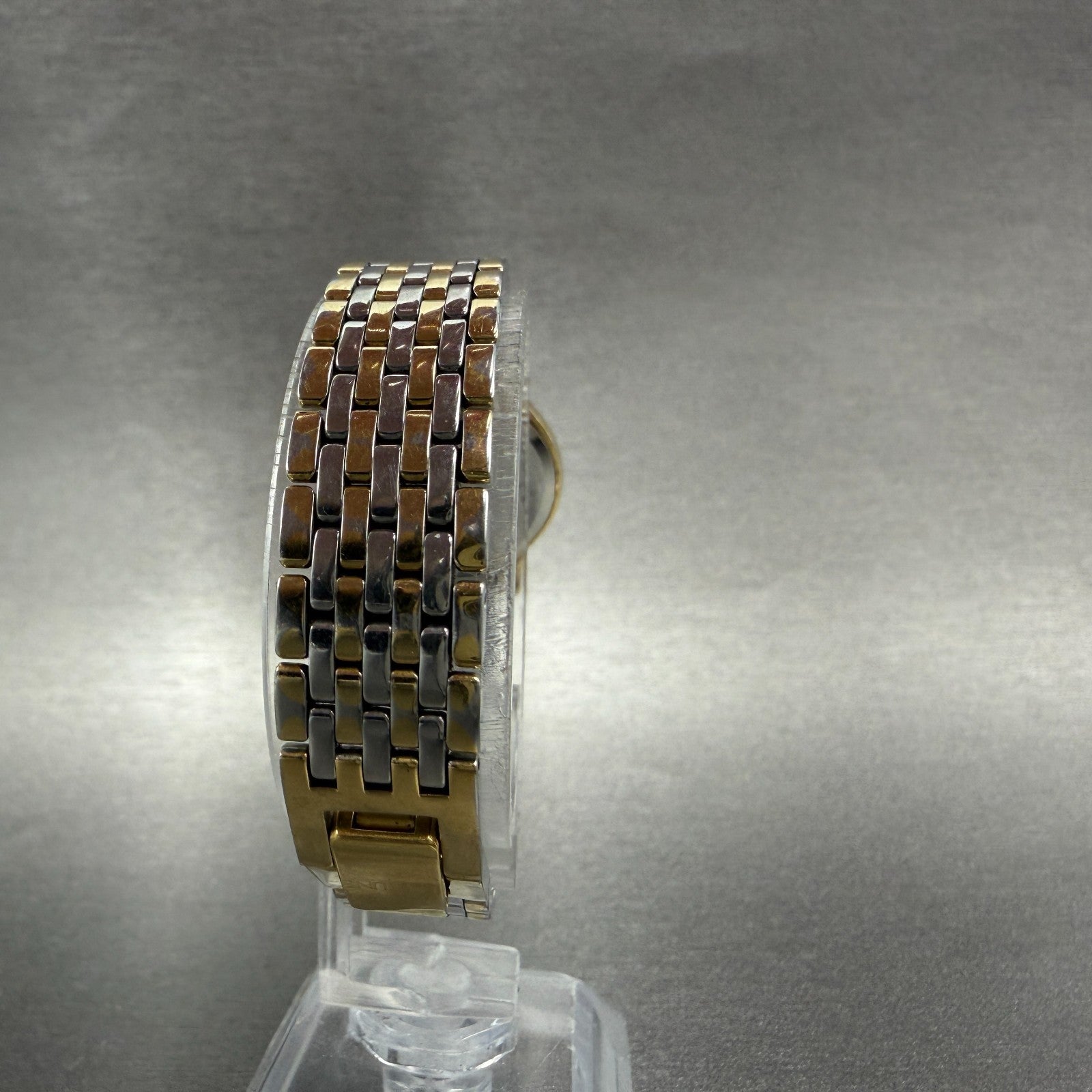 Seiko Exceline Watch Women 23mm Gray Dial Two Tone Round 7320-0350 New Battery7