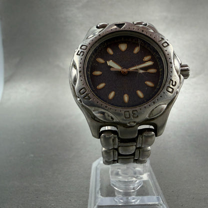 Seiko Alba Sefaire Dive Watch Men 38mm Blue Dial Steel Round V701-1Y59 New Batt5