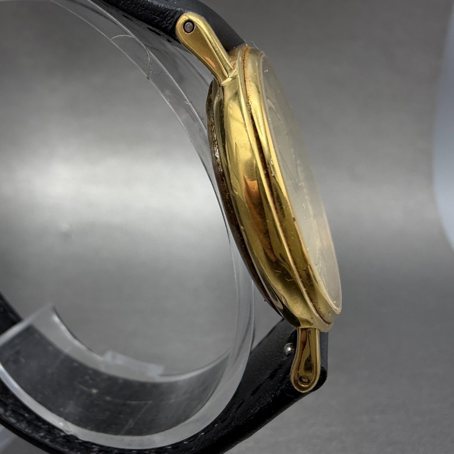 Tissot Watch Unisex 31mm Gold Dial Gold Tone Round E168 Chaine D'Or New battery3