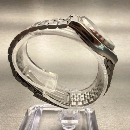 Seiko SQ Watch Women 23mm Silver Dial Silver Daydate Round 2A23-0029 New Battery8
