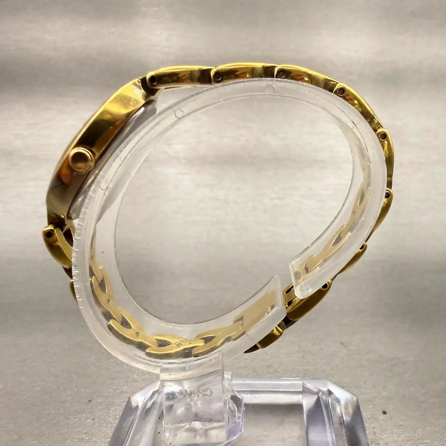 Seiko Lucent Watch Women 17mm White Dial Gold Tone Oval 4N21-5350 New Battery6
