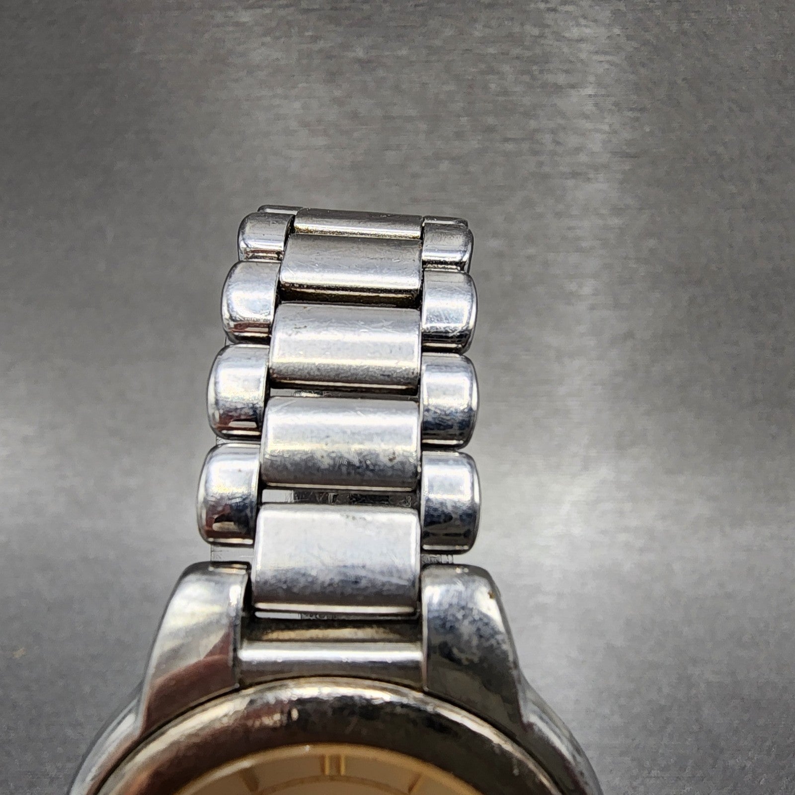 Yves Saint Laurent Watch Women 32mm Champagne Dial Two Tone Round new Battery4