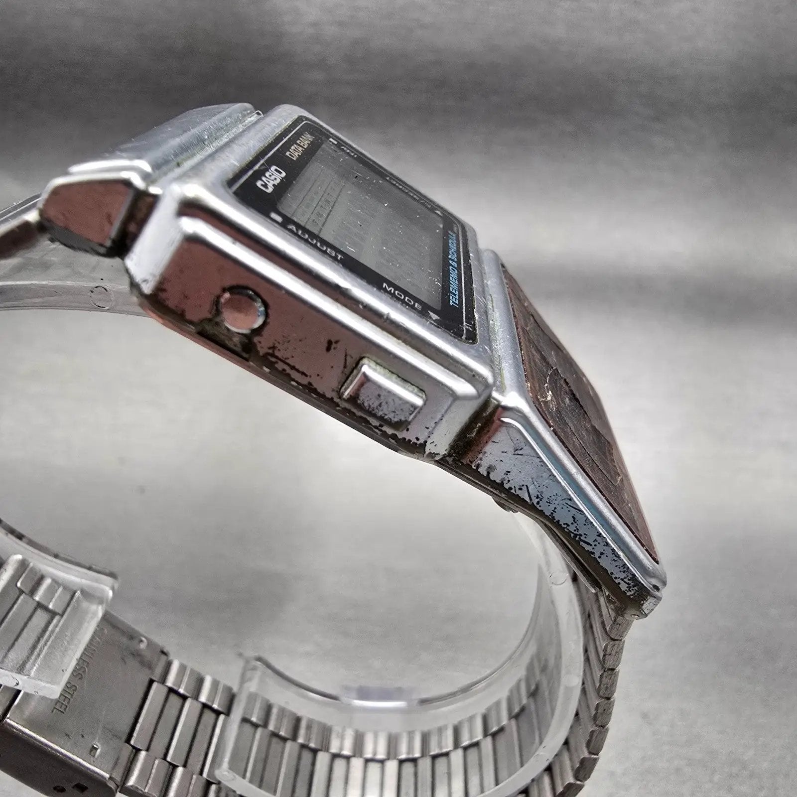 Casio DBC-600 Calculator Watch Men 34mm Digital Silver Alarm New Battery Vintage4