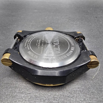 Invicta Pro Diver Chronograph Watch Men 51mm Black Dial Black Tone Date New Batt12