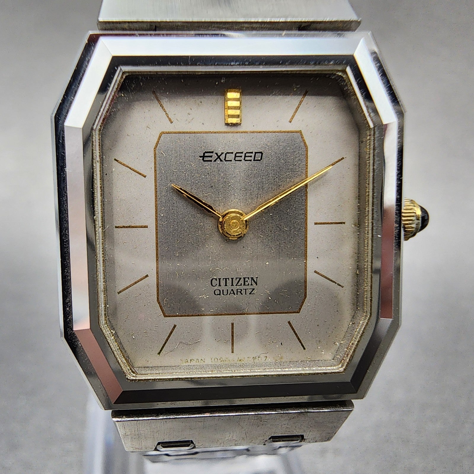 Citizen Exceed Tank Watch Women 22mm Silver Dial Steel Octagon New Battery1
