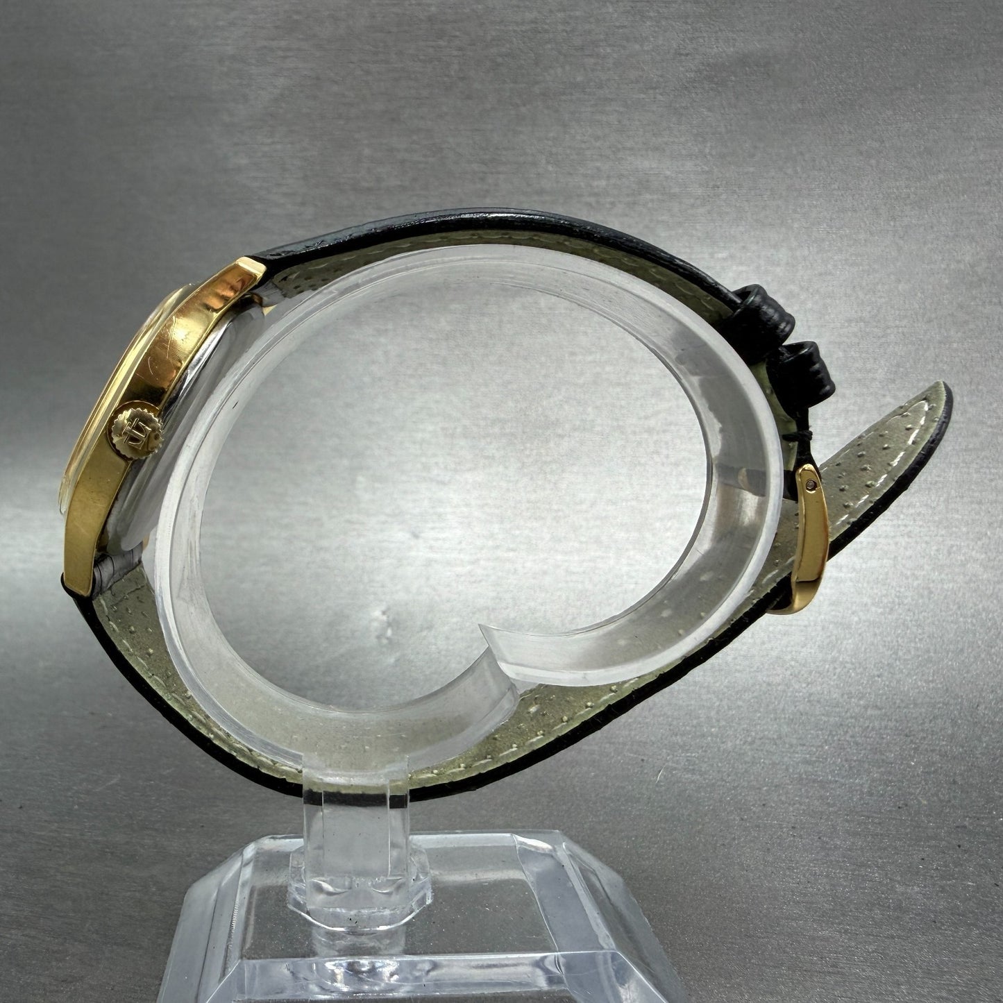 Tissot Watch Men 34mm Gold Dial Gold Plated Oval Manual Wind Runs Vintage6